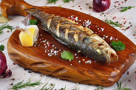 Сибас на гриле