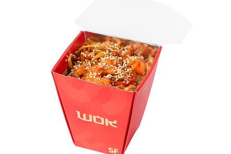 Удон с креветками