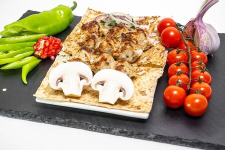 Люля-кебаб из курицы с грибами
