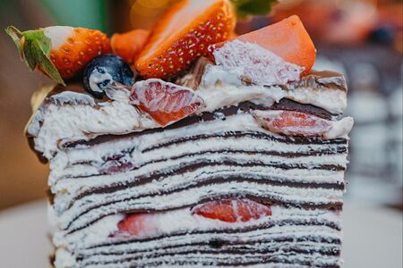 Блинный шоколадный торт