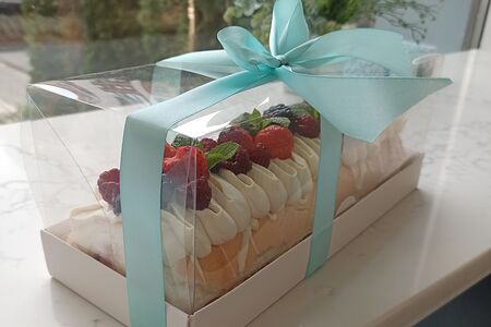 Пп меренговый рулет без сахара ванильный с малиной