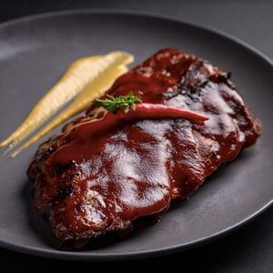 Свиные ребра барбекю