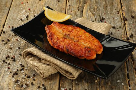 Семга на гриле