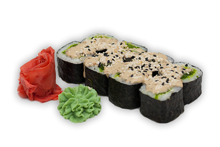 Маленький ролл с салатом чука 8 шт