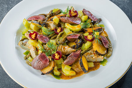 Салат с оленьим сердцем