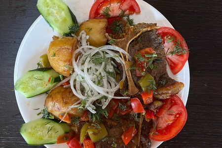 Казан-кабоб с бараниной