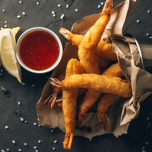 Креветки в кляре