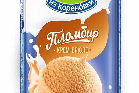 Бзмж Мороженое стакан вафельный пломбир крем-брюле Коровка из Кореновки