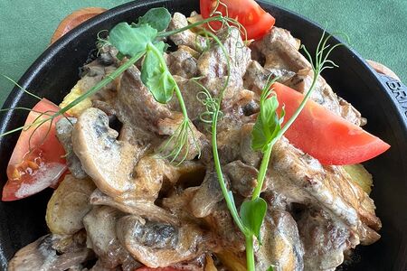 Скоблянка из телятины, картофеля, грибов