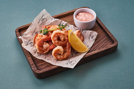 Тигровые креветки на гриле 