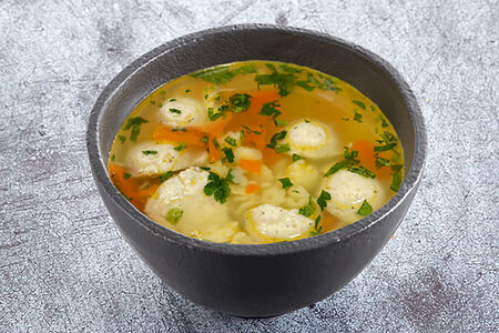 Суп куриный с фрикадельками