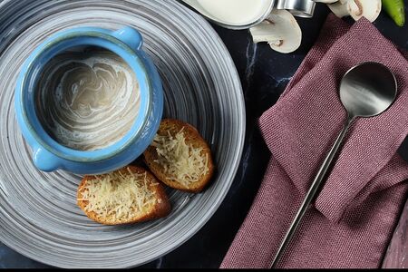 Крем-суп из белых грибов