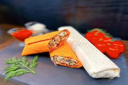 Шаурма в обычном лаваше