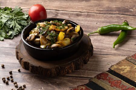 Картофель с грибами