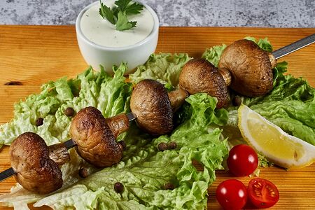 Грибы на углях