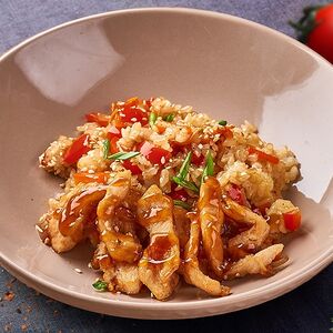 Тяхан с курицей