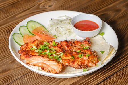 Шашлык из куриной грудки