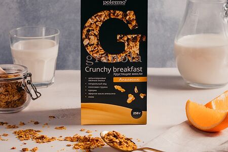 Гранола Апельсин Polezzno
