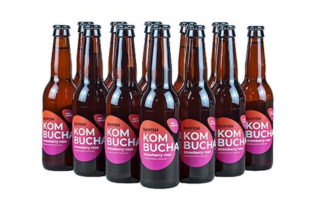 Комбуча Rawish Strawberry rose