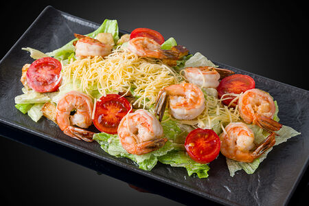 Салат Цезарь с креветкой xl