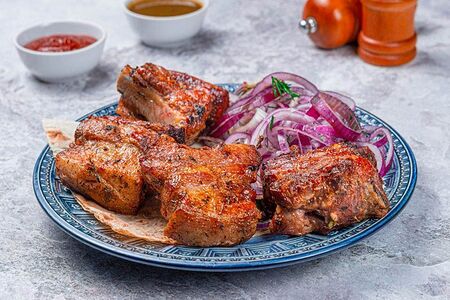 Шашлык из свиных рёбрышек