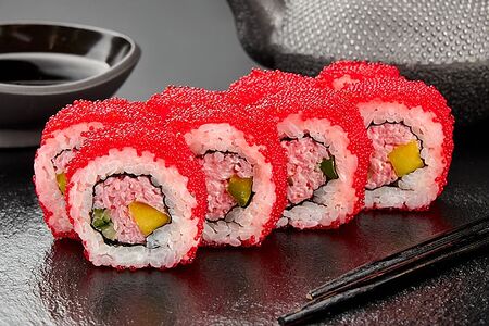 Калифорния тобико с крабом