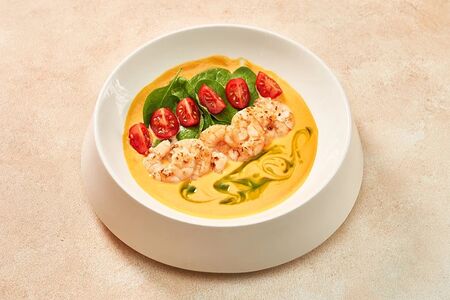 Десертный крем-суп из тыквы