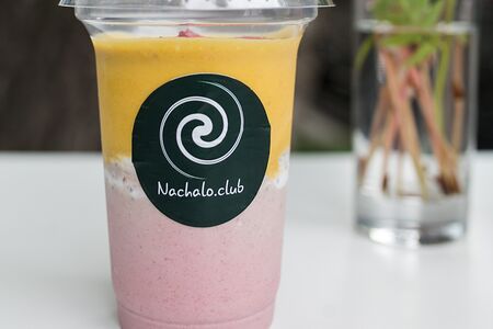 Чиа-пудинг Манго-малина