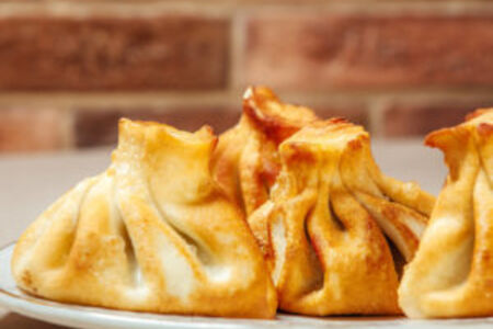 Хинкали обжаренные со свининой