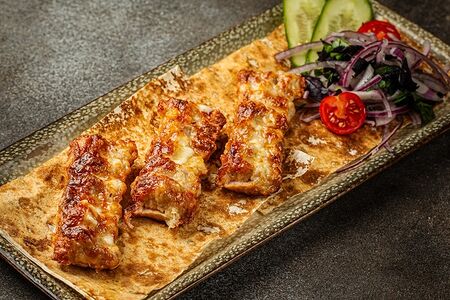 Кебаб из говядины с сыром