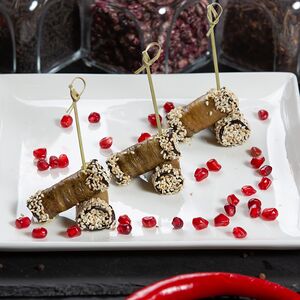 Рулетики из баклажанов