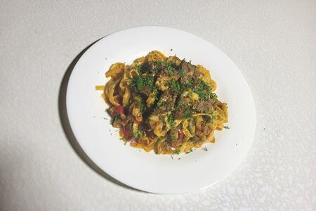 Лагман цомян с говядиной