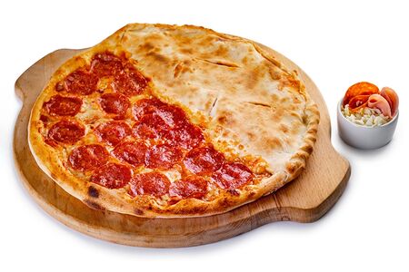 Пицца Пепперони & Кальцоне с ветчиной