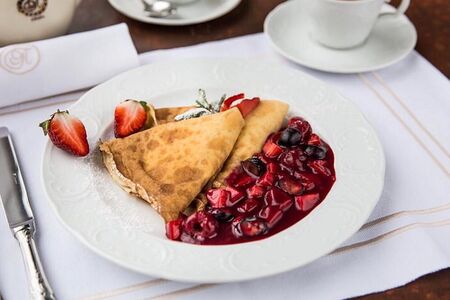 Блинчики со сливочной начинкой