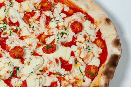 Пицца с морепродуктами