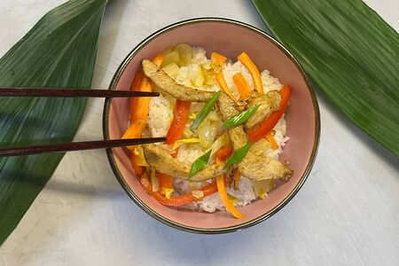 Рис со свининой