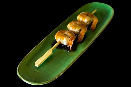 Шашлык из креветок