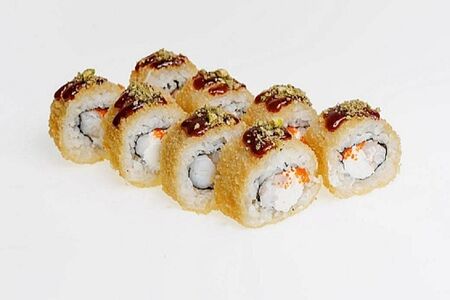 Тёплый ролл с креветкой