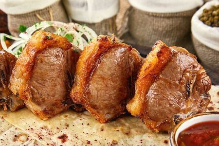 Шашлык из бараньей спинки