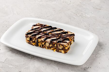 Шоколадный ролл с бананом