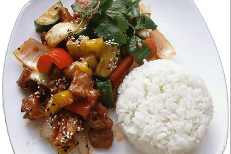 Га Лук Лак с рисом