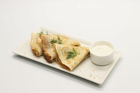 Блины со сметаной