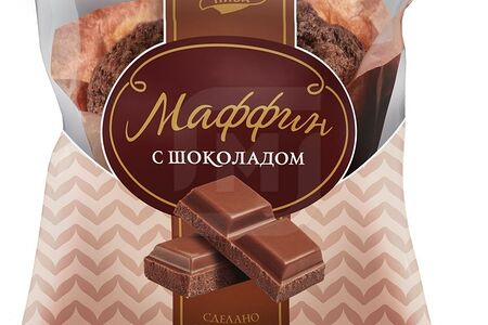 Русская нива Маффин с шоколадом п/уп
