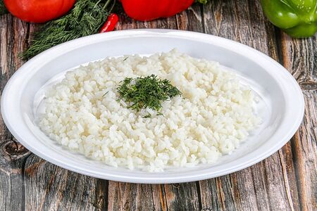 Рис отварной с овощами