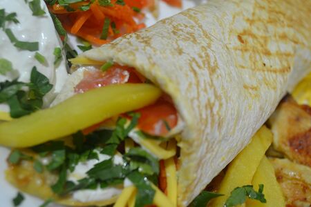 Шаурма с картофелем фри