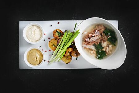 Холодец с картофелем