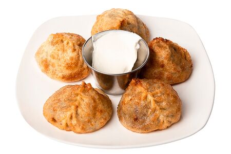 Жареные манты с мясом