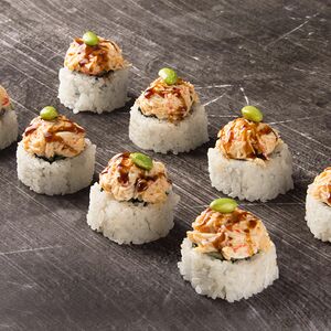 Запеченный краб с эдамаме