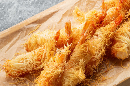 Креветки в тесте катаифи М