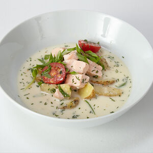 Уха из лосося по-фински